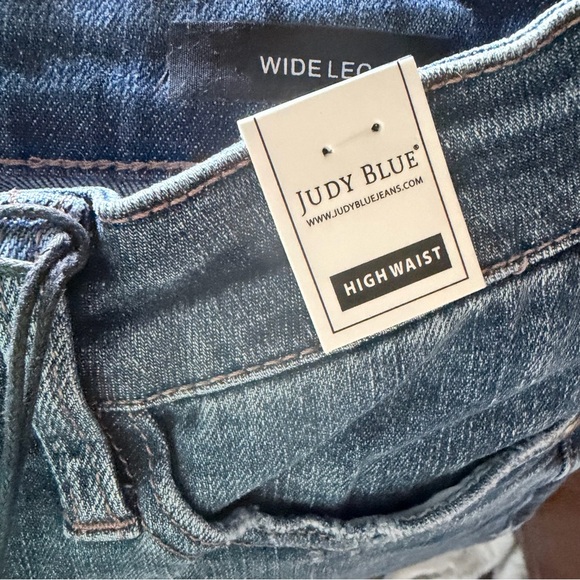 NWT Judy Blue wide leg jeans - Picture 3 of 6